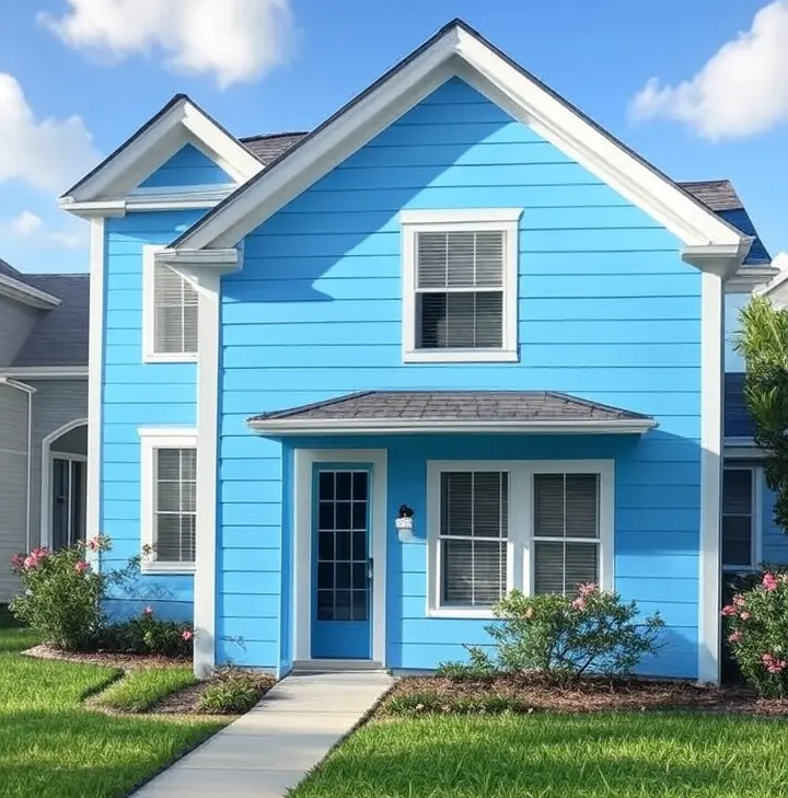 Palm Harbor house being painted