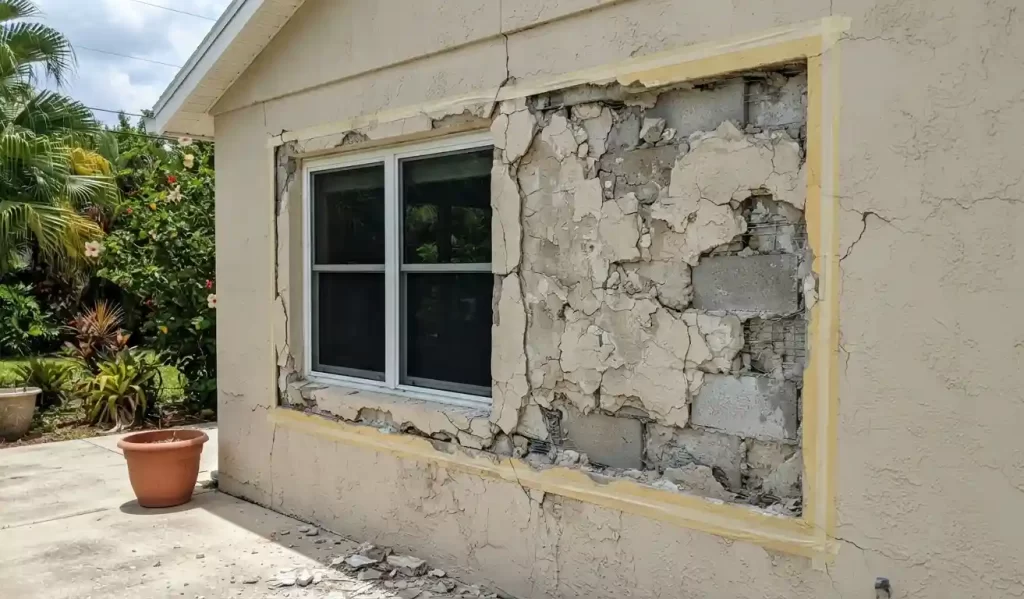 larger restoration stucco